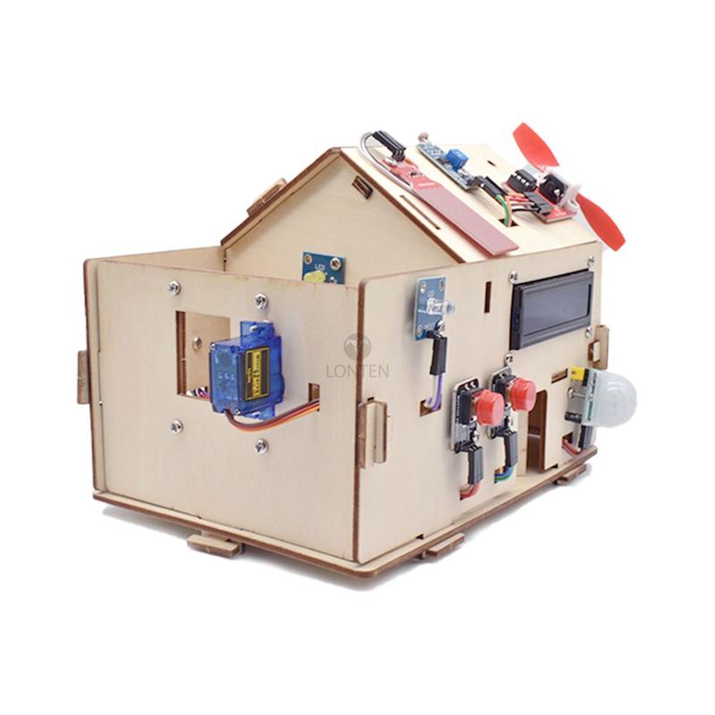 Product Introduction of Lonten Smart Home Kit for Arduino Starter Electronic Learning Remote Control House DIY Project with PLUS Board STEM LTARK-1 23