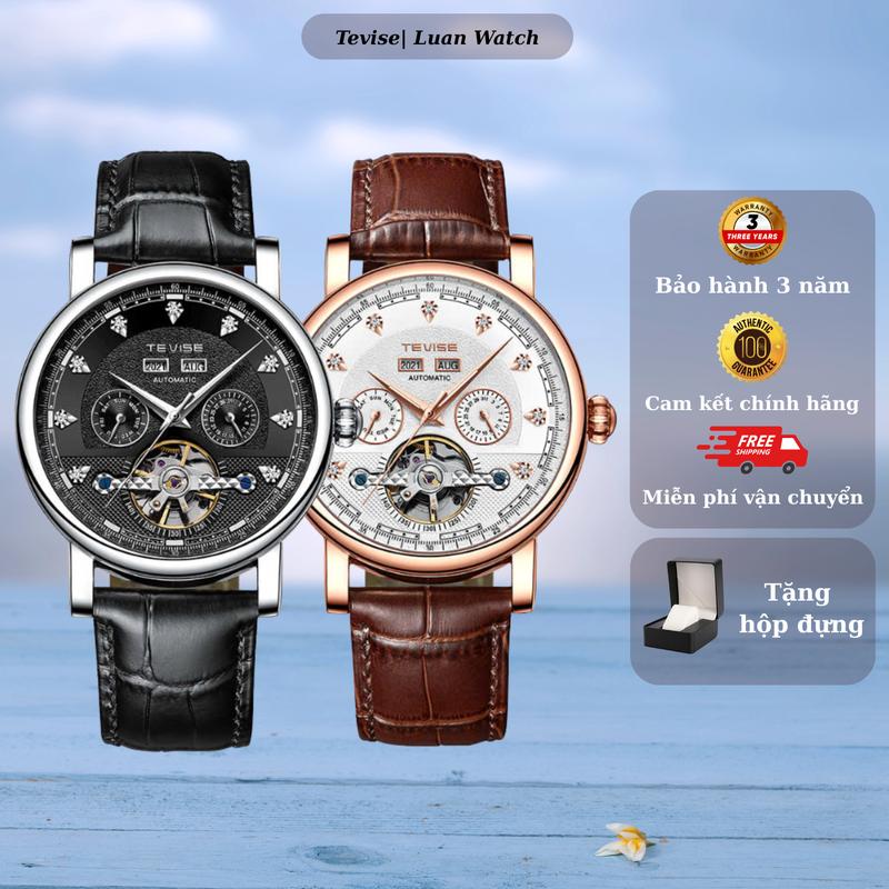   Bản Nâng Cấp  Đồng Hồ Cơ Tevise G8 Chạy Full Lịch Vạn Niên Size 42mm Kính Phủ Sapphire Chống Nước 5ATM | Hàng Chính Hãng 