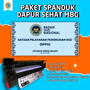 CETAK SPANDUK DAPUR SEHAT MBG SPPG SERBA ADA