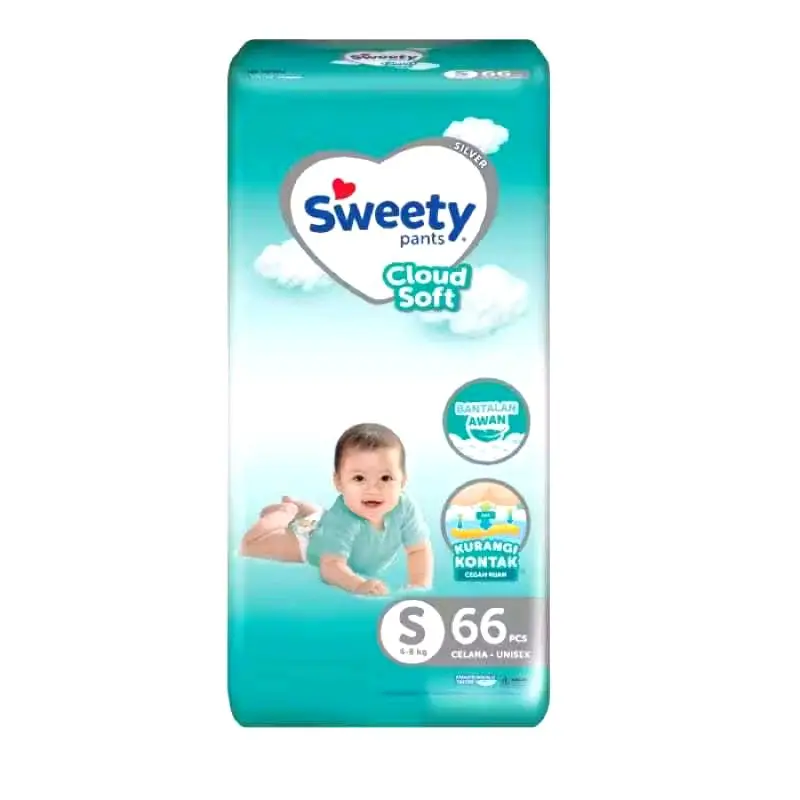 Promo !! Sweety Silver / Sweety Cloud Soft Jumbo S66 M60 XL42 Popok Bayi