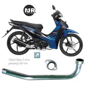 Leher Leheran Motor Revo Motorcycle Besi Tebal 2 mm Panjang 40 cm Diameter 22 inch Cocok untuk Supra X Revo Jupiter Vega R