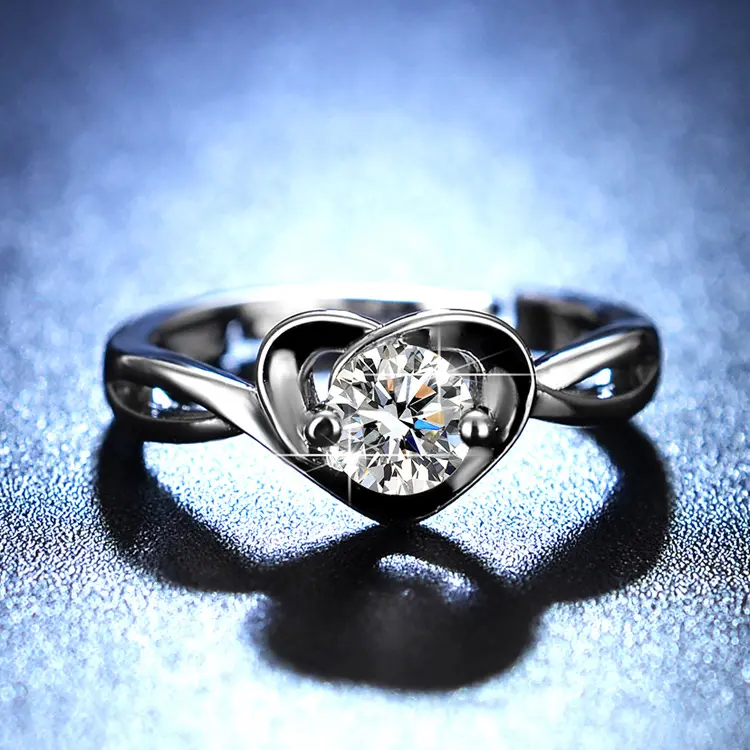 MW-02 Cincin Love Aksesoris Wanita Rings Elegant Perhiasan Permata