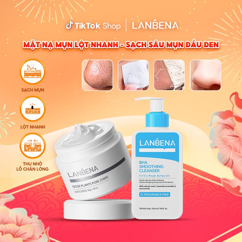   LIVE  Mặt Nạ Lột Mụn LANBENA 10 Phút Lột Nhanh Hỗ Trợ Làm Sạch Sâu Mụn Đầu Đen Mụn Đầu Trắng Sợi Bã Nhờn Mụn Li Ti Kiểm Soát Dầu Làm Sạch Lỗ Chân Lông Thích Hợp Cho Mọi Loại Da Phiên Bản Nâng Cấp 2.0 30g 