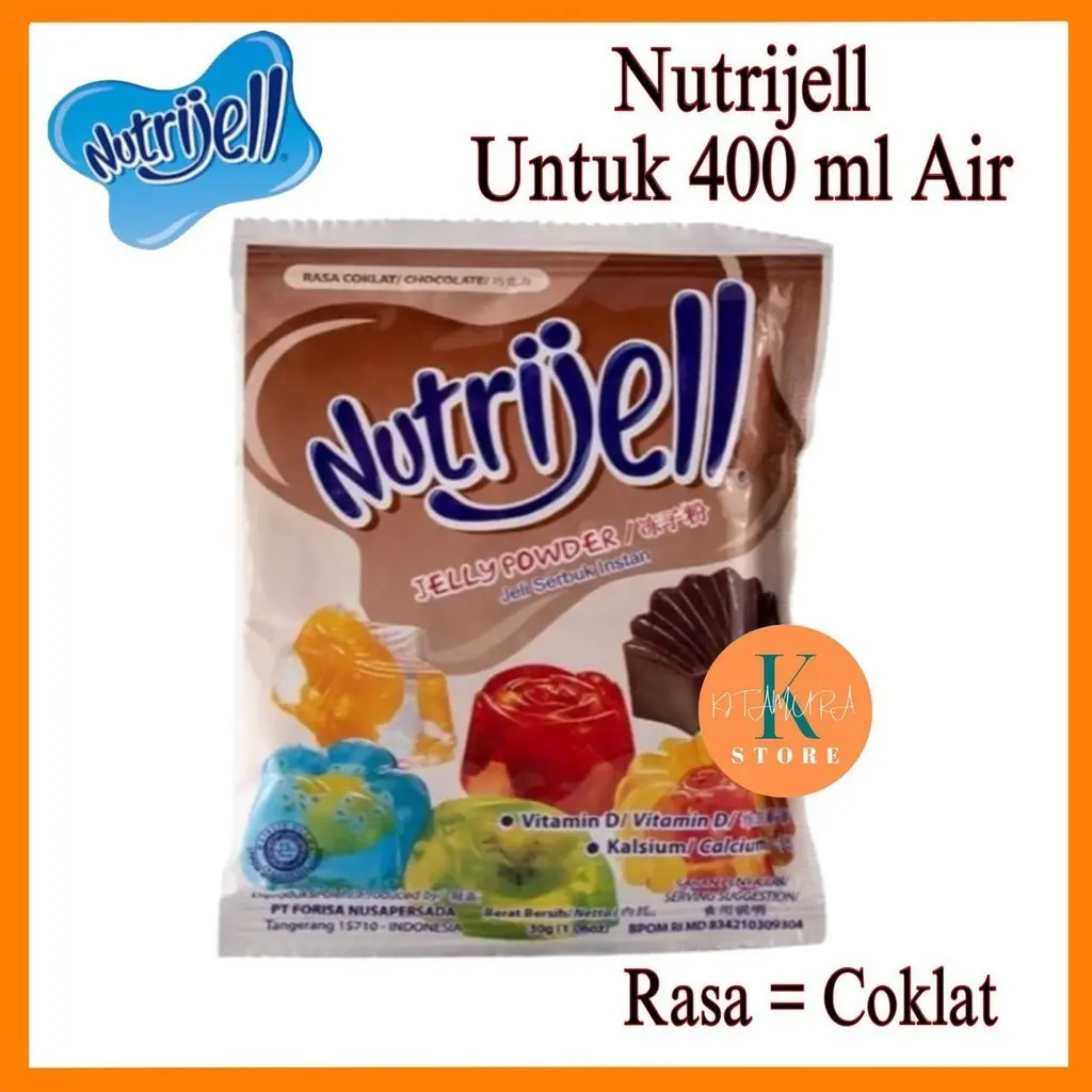 Nutrijell Jely Powder Rasa Coklat 10gr - Original
