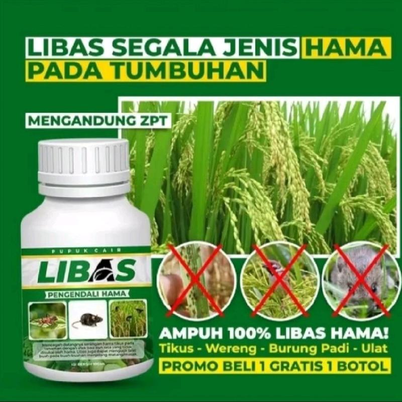 (Beli 3 gratis 1) Pupuk Libas Pembasmi Hama & Bakteri Tanaman Kebun Pohon Set Tumbuhan hama Buah tumbuhan 2