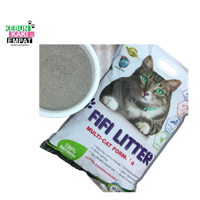 Fifi Cat Litter Premium 10 Liter White / Blue Pasir Kucing Tanpa Debu 2