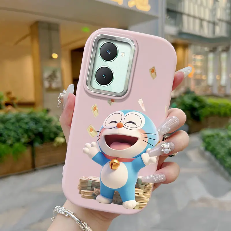 Casing Hp Untuk VIVO Y03 Y18 Y18E Y28s 5G Case Kucing Kartun Lucu Casing ponsel silikon lembut kasing Anti guncangan Kesing pelindung Penutup Softcase Cesing 0