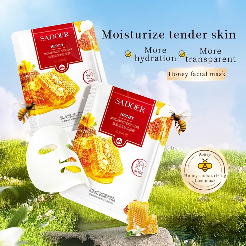 [ 10 PCS ] Masker Wajah Glowing Putih - Formula Alami / Hyaluronic Acid / Ekstra Tanaman - Varian Random 2