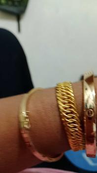 Product Review of Gelang Papan Besar Bisa Di Sepuh Ulang Perhiasan Bracelets lebar 1,Cm from T** R** 0