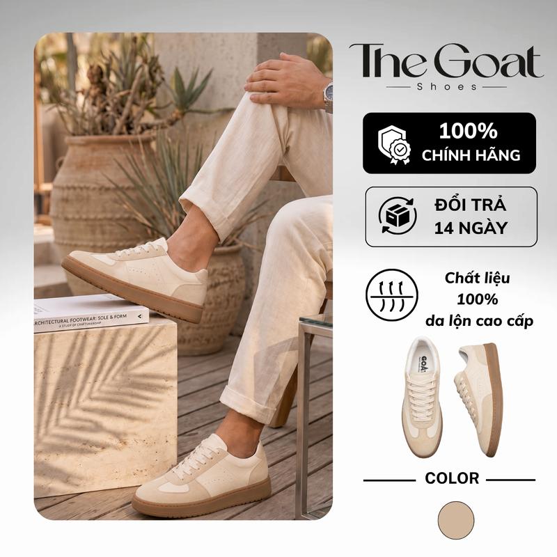Giày Gat Shoes , giày thể thao da bò , Đế cao su 3.0cm khâu đế, phù hợp đi làm , đi chơi , đi học đều được