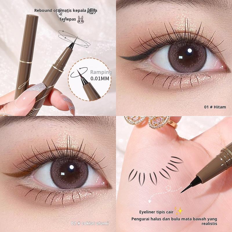 Pensil Eyeliner Tahan Air dan Keringat 0,01 Inci Lembut Terjangkau dan Mudah Digunakan untuk Makeup Mata