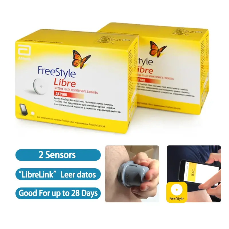 ABBOTT LIBRE FREESTYLE Sensor, meter imbasan, pembaca FreeStyle Libre, Tampalan gel untuk Diabetes, Sarung, aksesori untuk Diabeticos