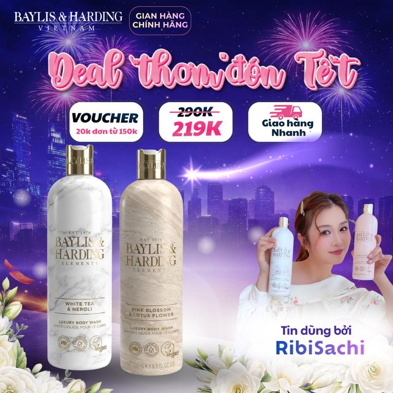  Sữa Tắm Anh Quốc Baylis & Harding Element 500ml – Cấp Ẩm Tự Nhiên Giúp Da Mềm Mại – SH002 thơm trắng và lâu 