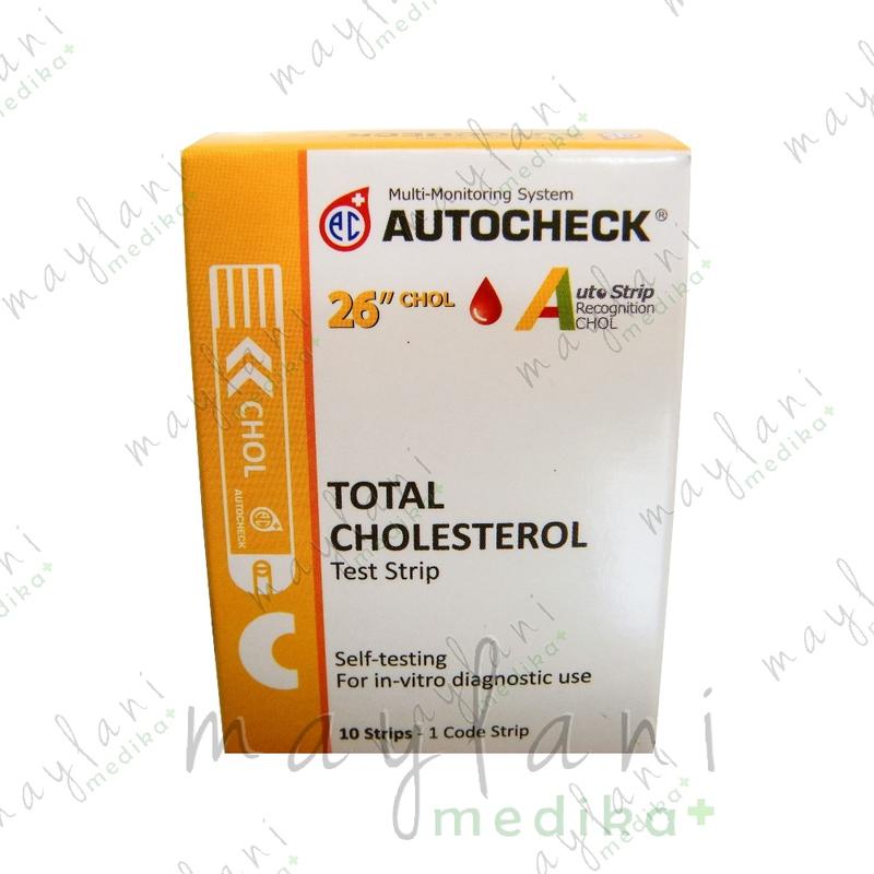Autocheck Test Strip Cholesterol Auto Check Tes Strip Kolesterol Stik Refil 2