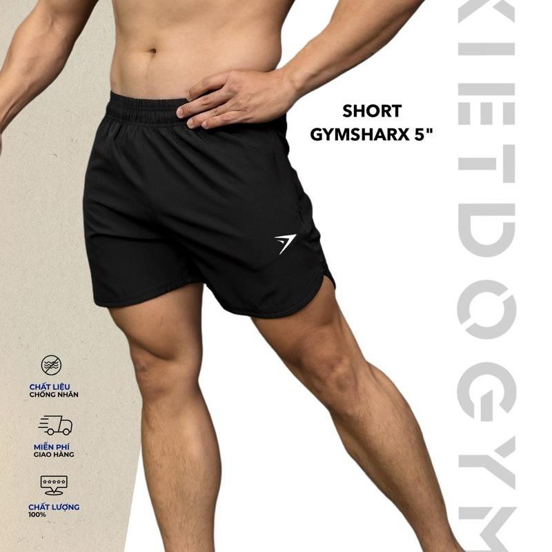   MỚI  Quần Short Đùi GYMS Tập Gym Nam Chất Thun Xi Dù Co Giãn Thoải Mái Vận Động Thể Thao 