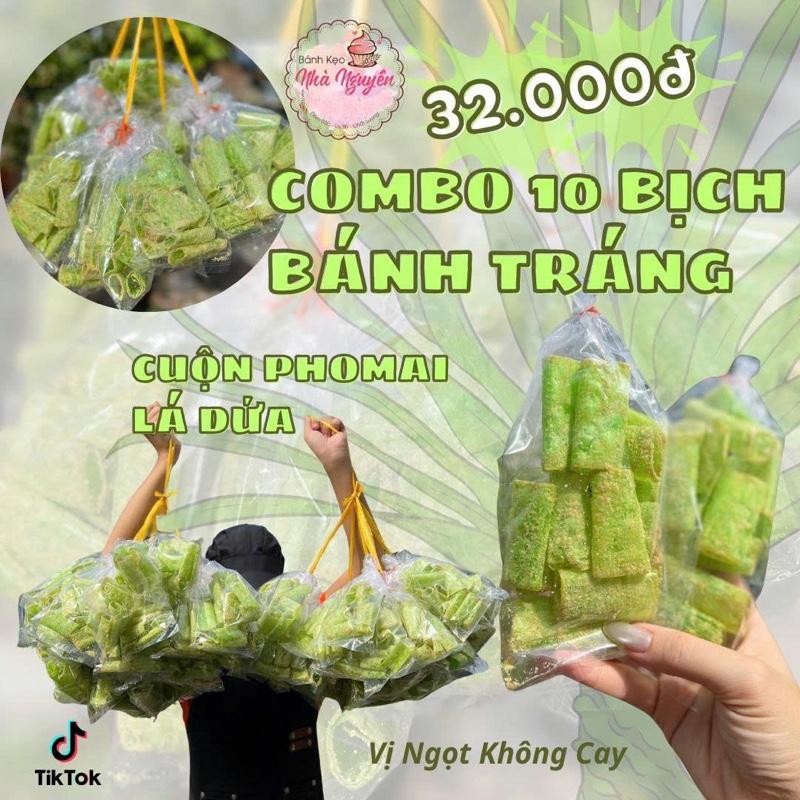   Xâu 10bịch  Bánh tráng cuộn PHOMAI LÁ DỨA 