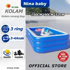 150cm kolam renang anak kolam renang karet water spray pads bentuk bulat atau persegi Swimmming Pool New hamperslebaran bingkisanlebaran hampers