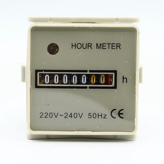 Jual HourMeter HM-2 AC 220V - 240V 50Hz Hour Meter Engine 7 Digit High ...