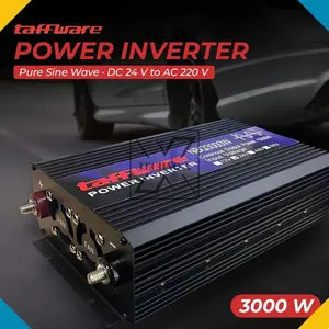 Taffware Power Inverter Mobil Pure Sine Wave DC 24V to AC 220V 3000W