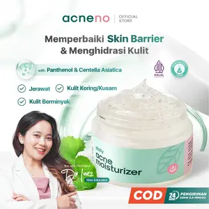 [FLASH SALE] Moizturizer Acneno - Isi 50g | Pelembab Wajah Mengandung Panthenol | Memperbaiki Skin Barrier Kulit | Cocok Untuk Kulit Sensitif Berjerawat | Aman Untuk Bumil & Busui | BPOM Original