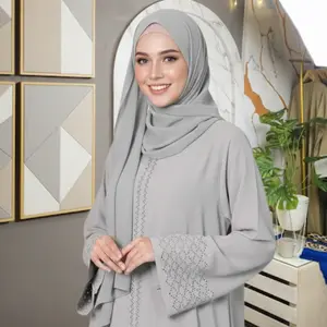 COD Gamis Abaya Bahan Sabrina Premium Anti uv busui friendly  Maxy Dengan Aksen Manik Manik Cantik untuk Tampilan Elegan dan Modis
