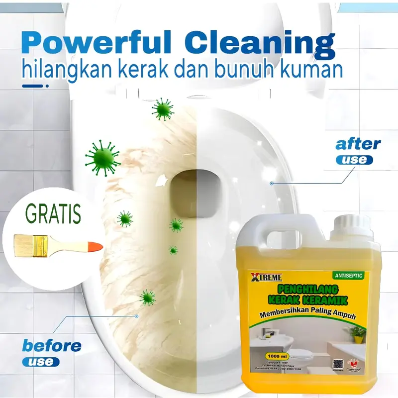 Pembersih Kerak Kamar Mandi 1 Liter Pembersih Kerak Toilet Dan Noda Membandel Pada Lantai Kamar Mandi 4