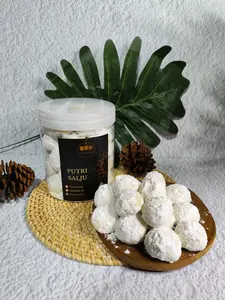 KUE KERING PUTRI SALJU HOMEMADE TOPLES TABUNG 600 ML 800 ML MAKANAN CAMILAN KUE LEBARAN Halal Premium 100% Homemade Bebas Pengawet - Food