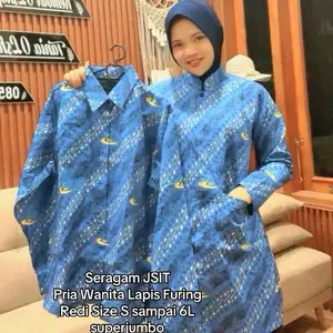 Seragam JSIT jaringan sekolah Islam Terbaru pria wanita lus furing S sampai Supergemoy