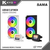 Gambar KYO SAMA LD240 2.8" inch ARGB AIO Liquid Cooling LCD DISPLAY AIO 240mm BLACK WHITE - BLACK dari KYO Indonesia_NEW Kota Administrasi Jakarta Utara 1 Tokopedia