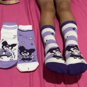 6 Pasang Kaos Kaki Kuromi Anak Perempuan Tk Sd 4-12 Tahun Fashion Motif Cewek