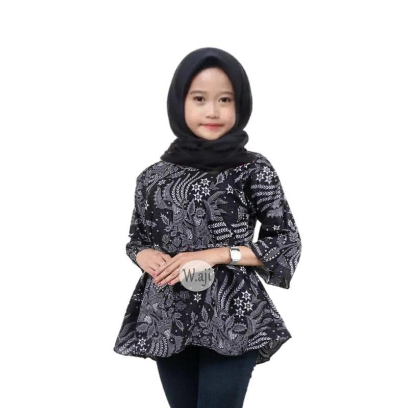 Product Introduction of atasan blouse batik anak cewek umur 5 sampai 12 tahun | seragam muslim blouse anak cewek TPQ TPA 3