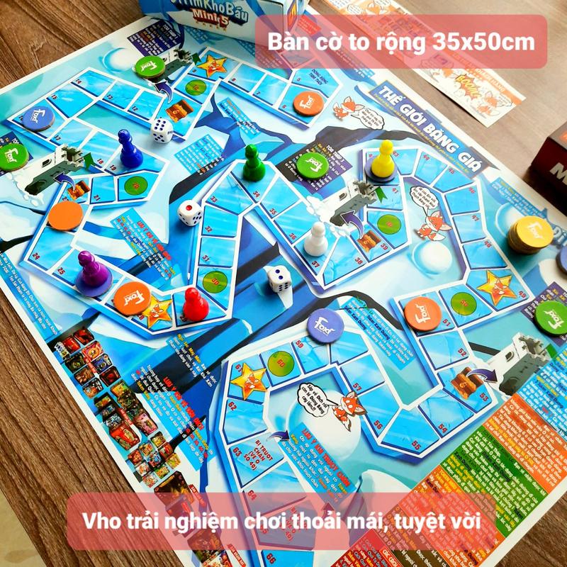 Đi tìm kho báu mini 1,2,3,4,5,6 Board game Foxi-trò chơi phát triển tư duy-dễ chơi-vui nhộn-giá siêu rẻ 7