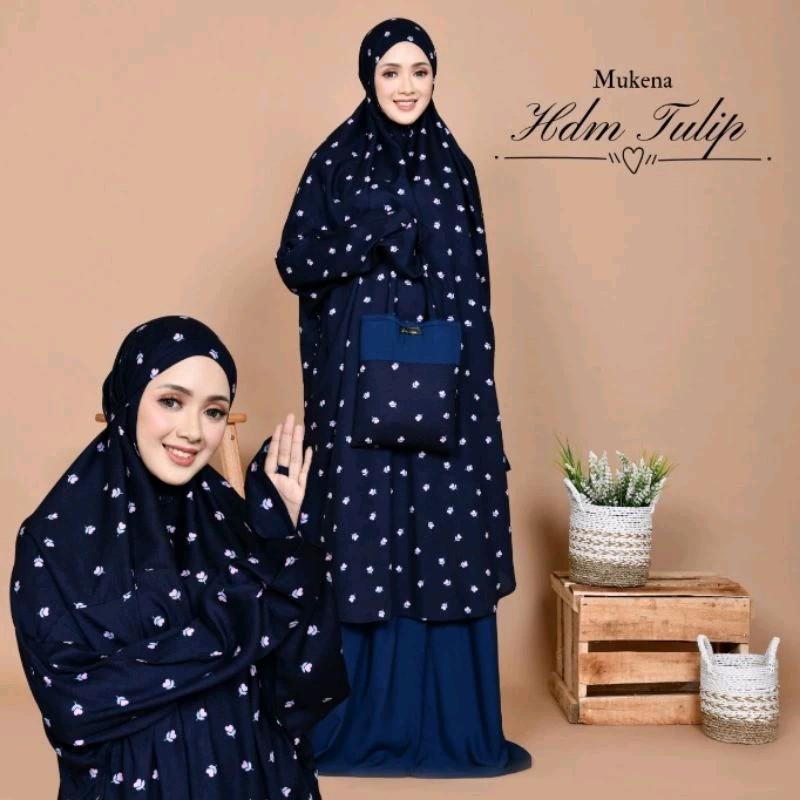 Mukena Bali Tunik Berlengan HDM Tulip Super Jumbo 3