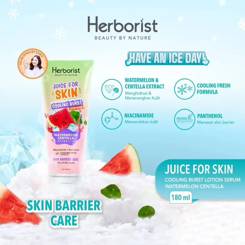 Herborist Juice For Skin Cooling Burst Lotion Serum 180ml 1