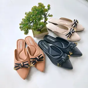 D'K - EVELYN Slip-ON Flatshoes Wanita Sepatu Flat Wanita Pita Lucu Terbaru re komenda si flat  shoes  wedding