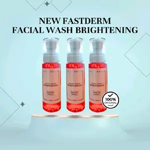 Fastderm Facial Wash Brightening 100ml - Fast Derm Facial Wash Glow - Toner Pure Dark Spot 100ml - Fast Derm Facial Wash Acne Brightening 100ml Sabun Wajah Pembersih Kotoran Cleanser Muka Penyegar Wajah