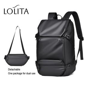 LOLITA Business 16 inch Laptop Bag Men Waterproof Travel Backpack Large Capacity Commuting Bag 2 pieces