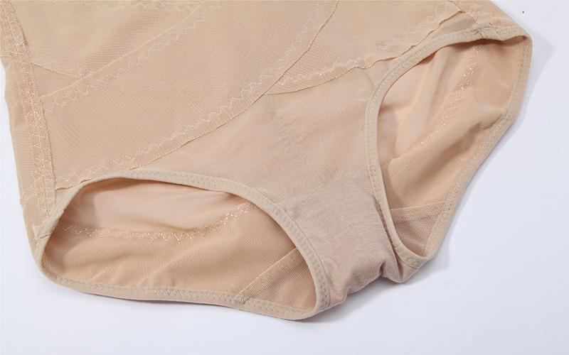 Product Introduction of Women Soft Cross Mesh Brief Sexy Breathable Underwear Double Layer Shapewear Panty Tummy Control Butt Lifter Waist Trainer Lingerie Body Shaper Semi-Transparent Panties 28