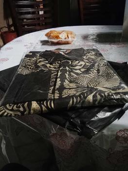 Product Review of GUNADAKSA HITAM Kemeja batik pria lengan panjang Furing Full katun Slimfit Hitam halus from n**k 0