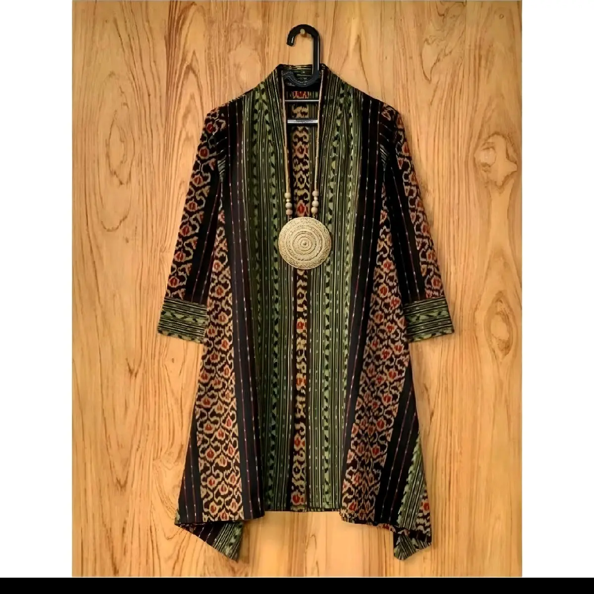 Kardigan Panjang Tenun Troso, Outer Long Cardigan Tenun A50