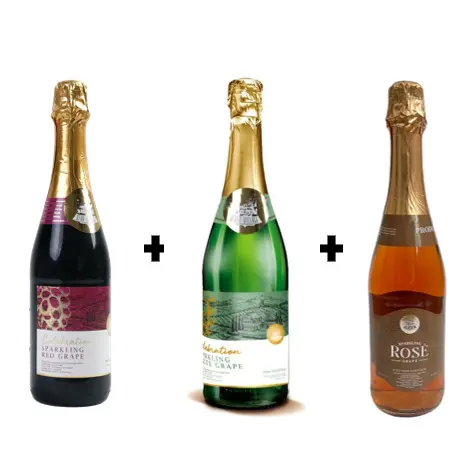 [Star Village Bundle 3] Jus Anggur Merah, Putih & Rose 750ml Non Alkohol
