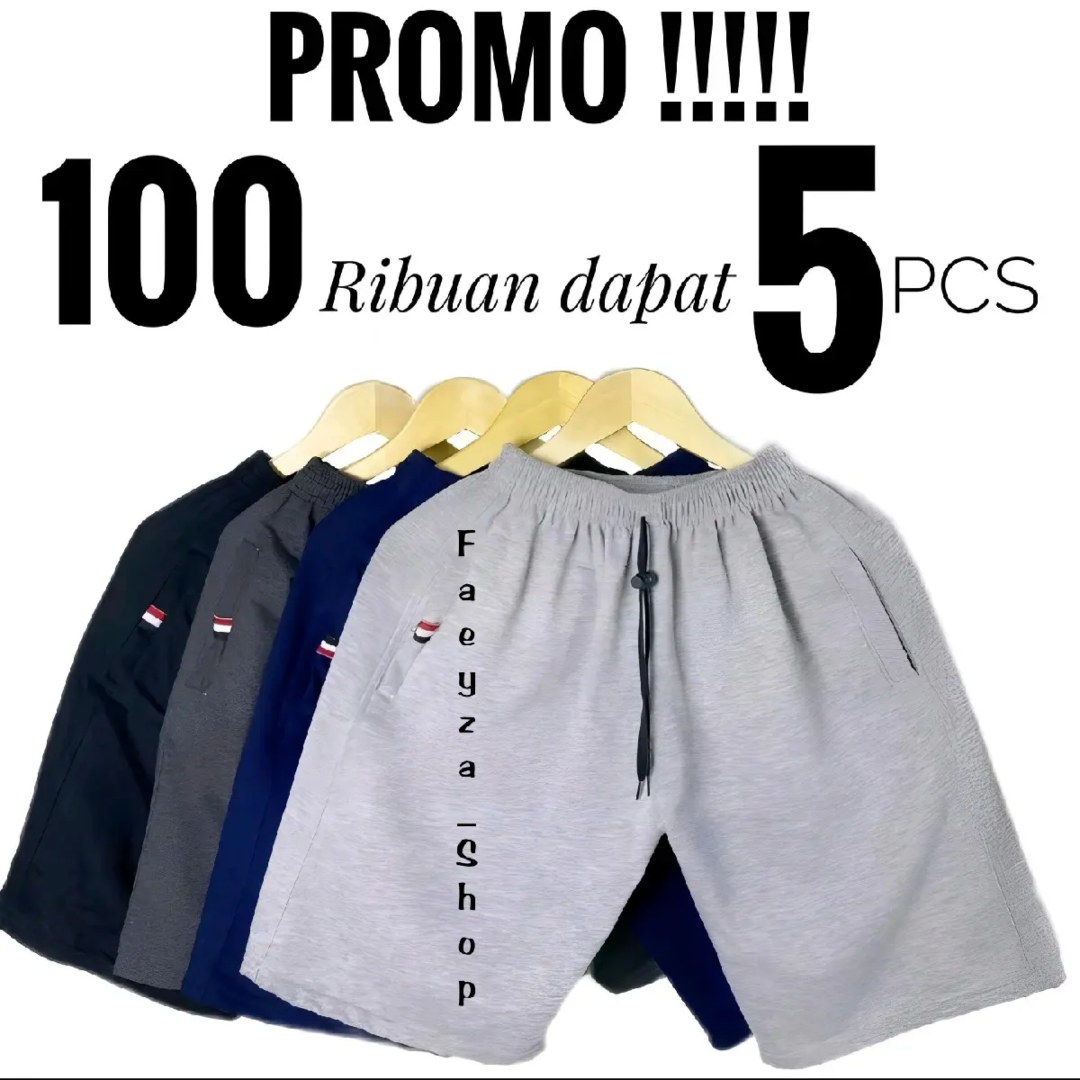 PROMO GILA !! 90RIBUAN DAPAT  5 CELANA PENDEK BROADSHORT BEBYTERY PREMIUM SAKU RESLETING shorts pria katun Dewasa Karet Melar Remaja Tebal Distro Santai Cowok