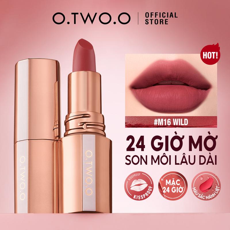 【LIVE 【New Color O.TWO.O Son Môi Lì, Kết Cấu Sương Mù, Công Nghệ Khóa Nụ Hôn Phấn, Lâu Trôi, Cần Chờ Khô, Bóng Râm, Màu Khóa, Trực Tiếp, Hàng Mới Về