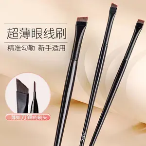 Kuas Alis Hitam Pen Eyebrow Brush Bahan Bulu Sintetis Super Tipis brush Eyeliner Mata
