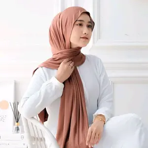Pashmina Kaos Meleyot Jersey Premium | Pasmina Kaos Flowy Mleyot | Hijab Jilbab Kerudung Syal delovahijab