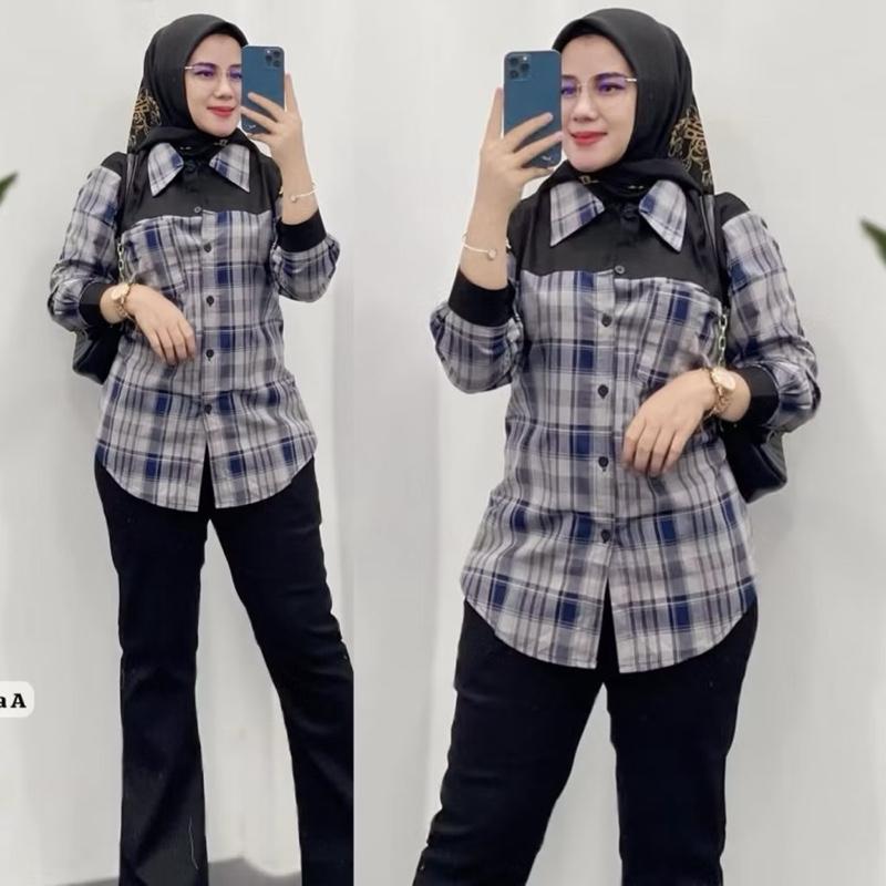 ready stock • SOFIA SET BY MARSELLA / FRANS / SANIYA / setelan kemeja katun + celana cutbray / set wanita kekinian