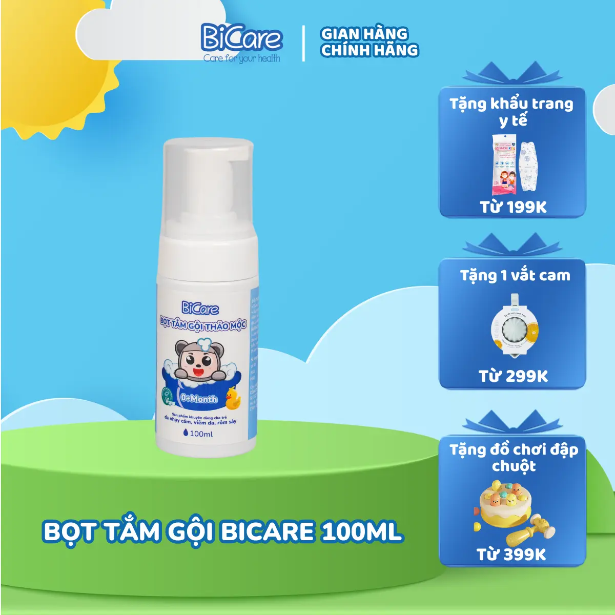 Bọt Tắm Gội Thảo Mộc 100ml