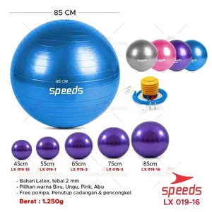 Lariss Maniss Speeds Gym Ball Fitness 85 Cm / Bola Yoga Alat Olahraga (Bonus Pompa) Senam Melatih Kelenturan Bola Gym Balon Untuk Ibu Hamil Bumil 019-16