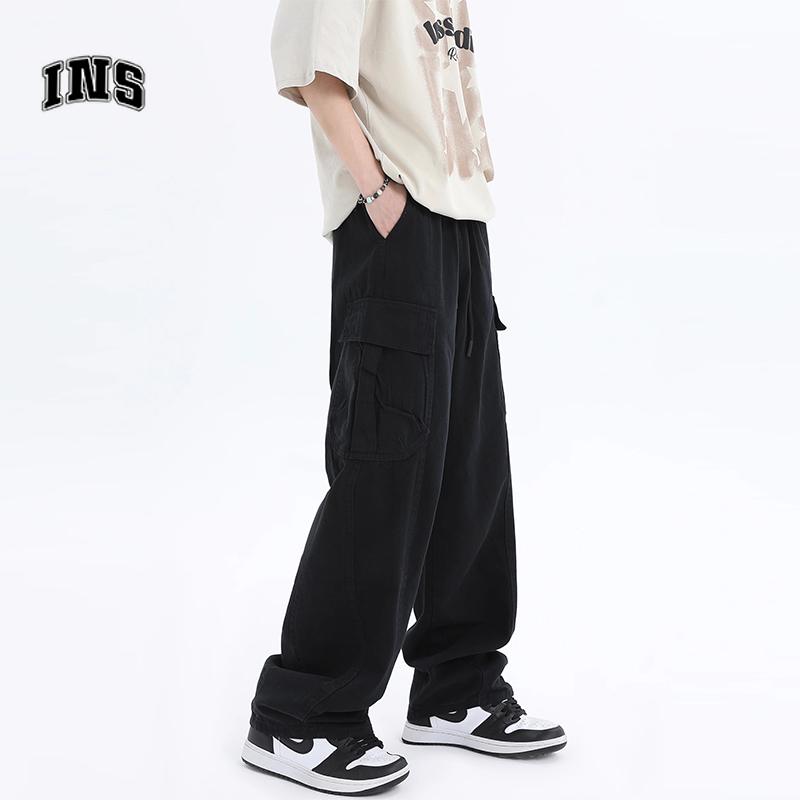 Product Introduction of Celana cargo panjang pria celana panjang cargo pria celana joger pria jumbo baju cowok keren celana pinggang karet celana kantong Loose pants Celana olahraga hitam oversize Kerja Straight Jogger Fit 18