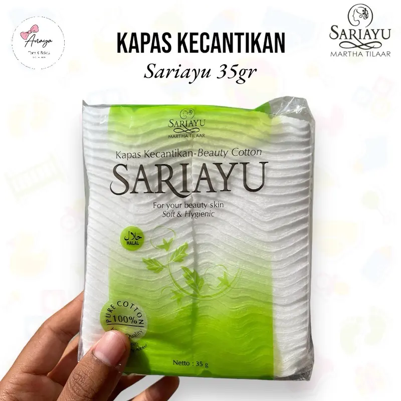 Kapas Sari Ayu 35gr / Kapas Kecantikan / Kapas Make Up Wajah 0
